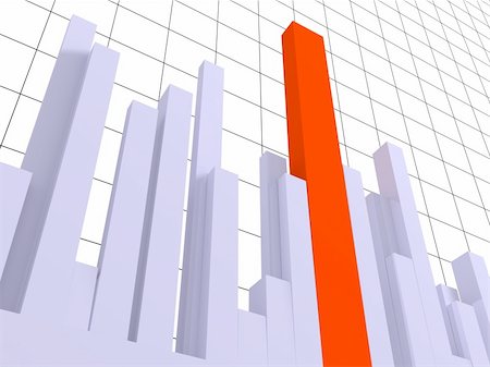 excel - The 3d diagram, showing positive results Stock Photo - Budget Royalty-Free & Subscription, Code: 400-04064450