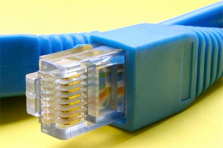 ethernet cords - Broadband cable RJ-45 Stock Photo - Budget Royalty-Free & Subscription, Code: 400-04064627