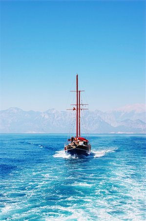 simsearch:400-04978777,k - Yacht on the sea, Turkey Photographie de stock - Aubaine LD & Abonnement, Code: 400-04064972