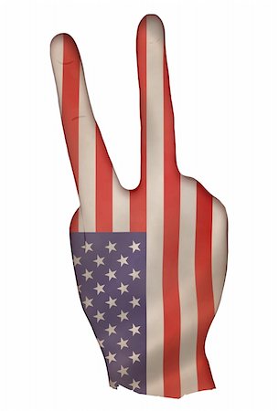 Victory V sign illustration Stock Photo - Budget Royalty-Free & Subscription, Code: 400-04065334