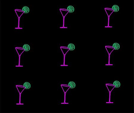 simsearch:400-04168948,k - picture about pink martini glasses with green lime Stock Photo - Budget Royalty-Free & Subscription, Code: 400-04065570