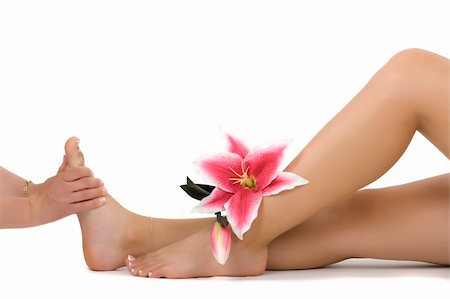 smelling feet - Massage therapy Stock Photo - Budget Royalty-Free & Subscription, Code: 400-04065723