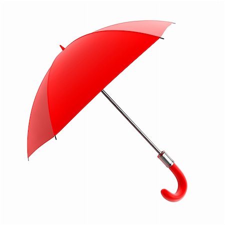 simsearch:400-08556675,k - red umbrella for rain weather isolated illustration Fotografie stock - Microstock e Abbonamento, Codice: 400-04065800