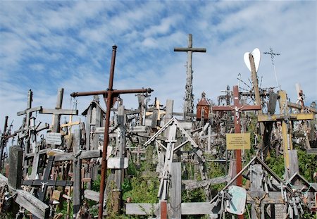 huge amount of crosses at the same place Stockbilder - Microstock & Abonnement, Bildnummer: 400-04065902