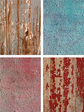 The cracked paint on an old wooden surface. Collage Stock Photo - Budget Royalty-Free & Subscription, Code: 400-04066003