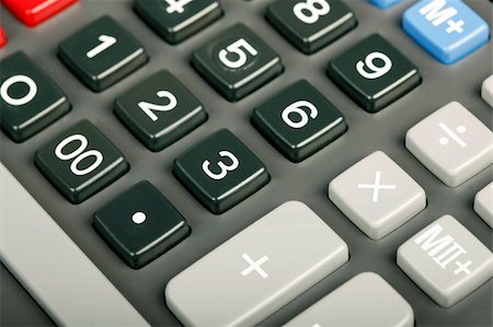 subtracting - Calculator close-up shot - XXL file captured in studio with a 21 megapixel camera Stock Photo - Budget Royalty-Free & Subscription, Code: 400-04066675