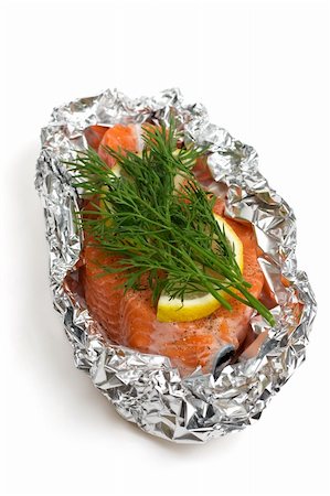 scales market fruits - raw salmon ready for cookig, isolated Stock Photo - Budget Royalty-Free & Subscription, Code: 400-04067237