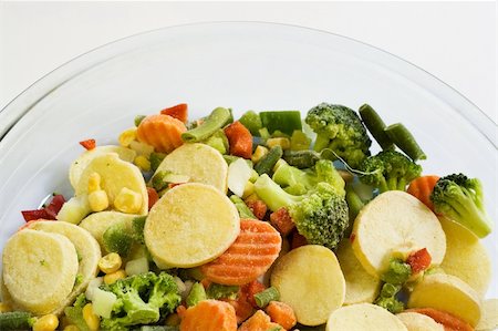 simsearch:400-04277065,k - Frozen vegetables in glass dish ready for cooking Stockbilder - Microstock & Abonnement, Bildnummer: 400-04067749