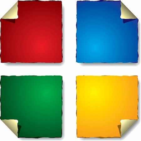 simsearch:400-05066572,k - Colored square labels badges and stickers Foto de stock - Royalty-Free Super Valor e Assinatura, Número: 400-04068002