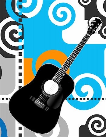guitar Stock Photo - Budget Royalty-Free & Subscription, Code: 400-04068863