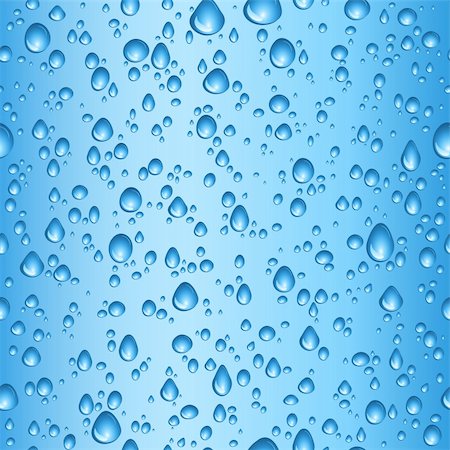 Seamless tile background of blue water drops Stock Photo - Budget Royalty-Free & Subscription, Code: 400-04069070