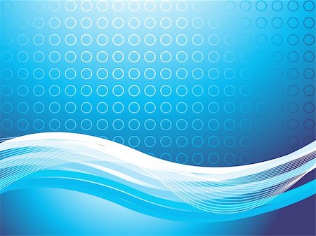 simsearch:400-04069932,k - vector metallic lines on blue wavy background, wallpaper Stock Photo - Budget Royalty-Free & Subscription, Code: 400-04069968