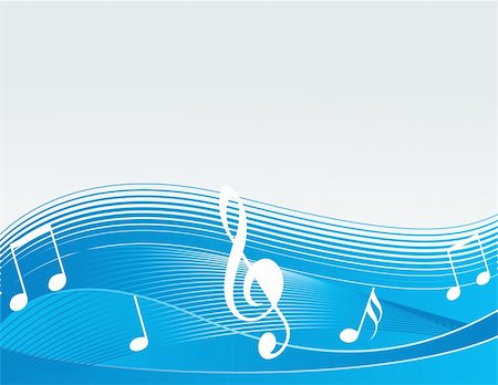 simsearch:400-04069932,k - vector music concept in white and blue, illustration Stock Photo - Budget Royalty-Free & Subscription, Code: 400-04069969