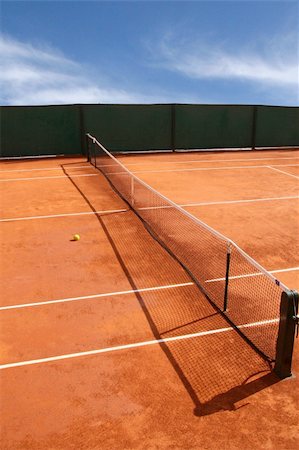 View of tennis court Photographie de stock - Aubaine LD & Abonnement, Code: 400-04060001