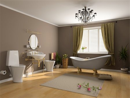 simsearch:600-06808780,k - modern bathroom interior (3d rendering) Stock Photo - Budget Royalty-Free & Subscription, Code: 400-04060266