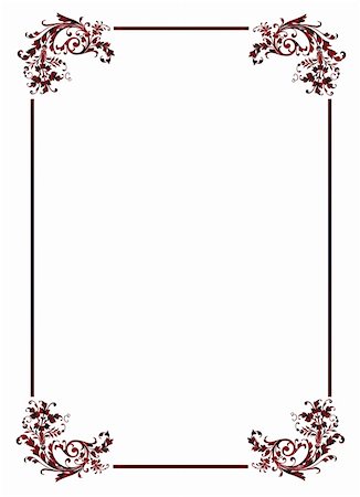 framed border certificate - Decorative framework. A vegetative ornament, a pattern. Stock Photo - Budget Royalty-Free & Subscription, Code: 400-04060389
