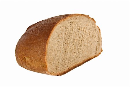 simsearch:400-04421047,k - Loaf of bread isolated on white background Foto de stock - Super Valor sin royalties y Suscripción, Código: 400-04060629
