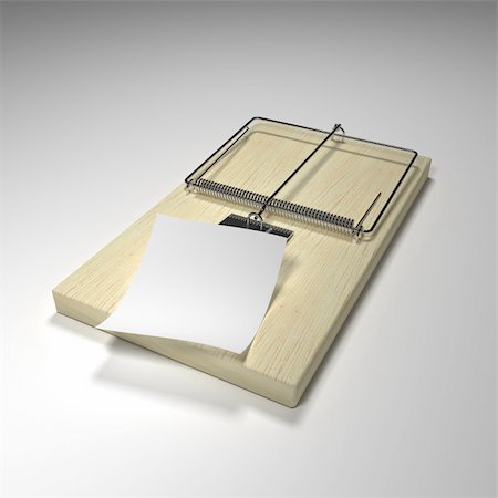 simsearch:400-03992981,k - Mouse trap with a piece of paper to display your risky message Stock Photo - Budget Royalty-Free & Subscription, Code: 400-04060694