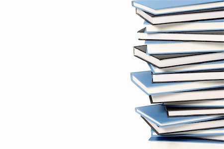 simsearch:400-04480816,k - stack of books on white background Photographie de stock - Aubaine LD & Abonnement, Code: 400-04061326