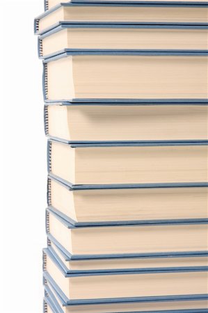 simsearch:400-05254227,k - stack of books on white background Photographie de stock - Aubaine LD & Abonnement, Code: 400-04061323