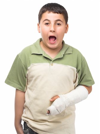 boy with a plaster on his hand Stock Photo - Budget Royalty-Free & Subscription, Code: 400-04061397