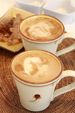 Delicious coffee with milk Stock Photo - Budget Royalty-Free & Subscription, Code: 400-04061533