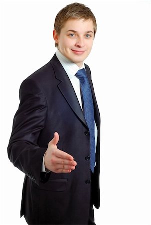 Businessman offering a handshake Stock Photo - Budget Royalty-Free & Subscription, Code: 400-04061689