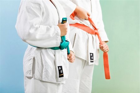 simsearch:693-03314791,k - two young boys preparing to perform judo Stock Photo - Budget Royalty-Free & Subscription, Code: 400-04061832