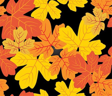 simsearch:400-04066755,k - red and yellow autumn leaves - vector illustration Foto de stock - Royalty-Free Super Valor e Assinatura, Número: 400-04062047