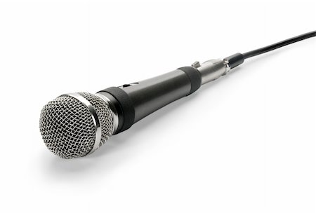 simsearch:400-05672202,k - Microphone, isolated on white background. Stock Photo - Budget Royalty-Free & Subscription, Code: 400-04062778