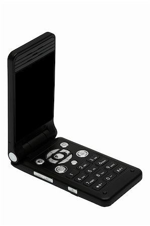 simsearch:400-04511025,k - Modern mobile phone on a white background Stock Photo - Budget Royalty-Free & Subscription, Code: 400-04063080