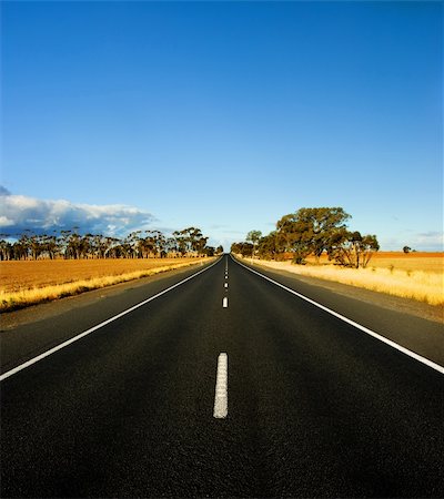 simsearch:614-06311738,k - Straight Road in rural Australia Foto de stock - Super Valor sin royalties y Suscripción, Código: 400-04063693