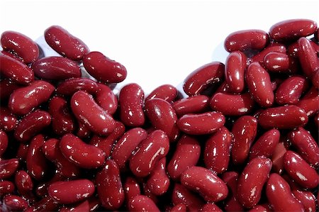 kidney bean by a mineral deposit with the white field Stock Photo - Budget Royalty-Free & Subscription, Code: 400-04063748