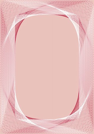 simsearch:400-06327746,k - Guilloche border of pink color for congratulations. Foto de stock - Super Valor sin royalties y Suscripción, Código: 400-04074008