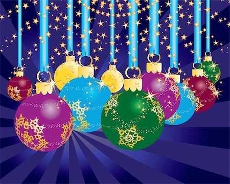 simsearch:400-04411980,k - Christmas (New Year) greeting postcard. Vector illustration. Fotografie stock - Microstock e Abbonamento, Codice: 400-04074044