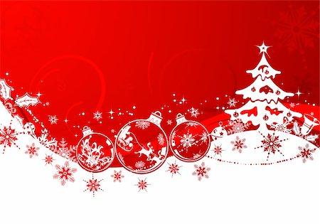 simsearch:400-04729276,k - Christmas background with sphere and wave pattern, element for design, vector illustration Stockbilder - Microstock & Abonnement, Bildnummer: 400-04074348