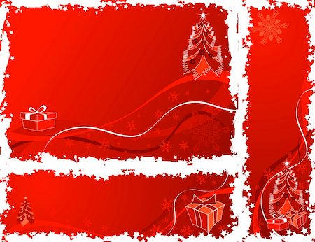 simsearch:400-05374108,k - Christmas background with tree and gift, element for design, vector illustration Stock Photo - Budget Royalty-Free & Subscription, Code: 400-04075213