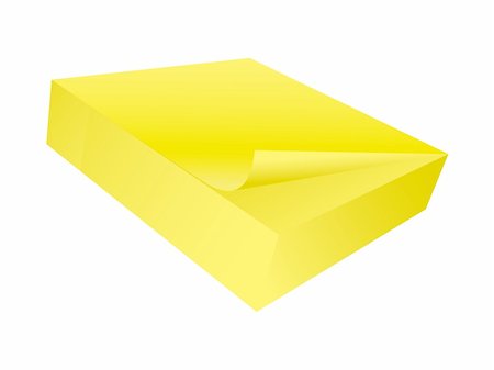 simsearch:400-04055212,k - Sticky blank note paper pad.  Please check my portfolio for more stationary illustrations. Photographie de stock - Aubaine LD & Abonnement, Code: 400-04075646
