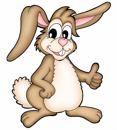 simsearch:400-06798041,k - Brown Easter bunny - color illustration. Foto de stock - Super Valor sin royalties y Suscripción, Código: 400-04075655
