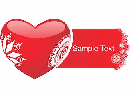 simsearch:400-04032610,k - retro heart with sample text Foto de stock - Royalty-Free Super Valor e Assinatura, Número: 400-04076345