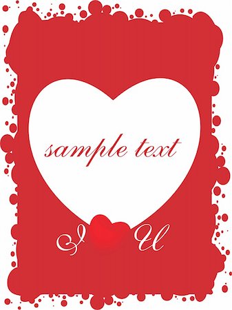 simsearch:400-04589264,k - red valentines grungy card for sample text Stockbilder - Microstock & Abonnement, Bildnummer: 400-04076343