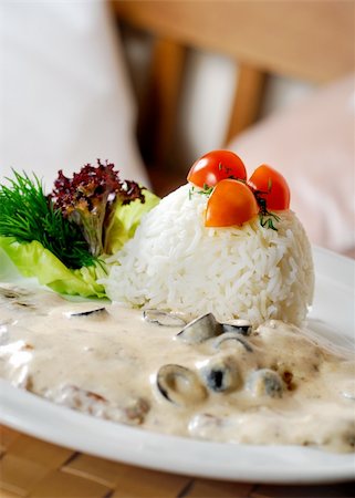 plain white rice with thai sauce Stock Photo - Budget Royalty-Free & Subscription, Code: 400-04076833