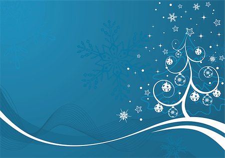 simsearch:400-04729276,k - Christmas background with tree, element for design, vector illustration Stockbilder - Microstock & Abonnement, Bildnummer: 400-04079216