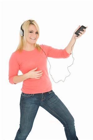 simsearch:400-05717354,k - Beautiful and sexy caucasian girl listening to music Stock Photo - Budget Royalty-Free & Subscription, Code: 400-04079257