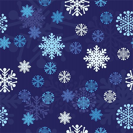 simsearch:400-04656297,k - Snow Seamless Dark Blue Vector Background. Seamless Background Series. Photographie de stock - Aubaine LD & Abonnement, Code: 400-04079278
