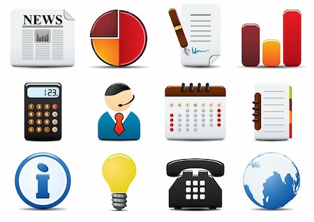 simsearch:400-04650271,k - Finance Web Icons Set Two. Easy To Edit Vector Image. Stock Photo - Budget Royalty-Free & Subscription, Code: 400-04079272