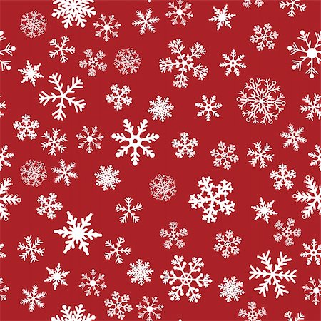 simsearch:400-04656297,k - Snow Seamless Red Vector Background. Seamless Background Series. Photographie de stock - Aubaine LD & Abonnement, Code: 400-04079281