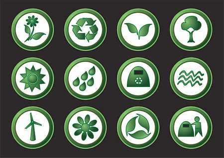 simsearch:400-07325408,k - Set of ecology, environment and recycling icon Stock Photo - Budget Royalty-Free & Subscription, Code: 400-04079948