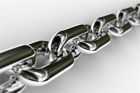 simsearch:400-08257770,k - Closeup of a few links of a chrome chain with very shallow depth of field Stock Photo - Budget Royalty-Free & Subscription, Code: 400-04071028