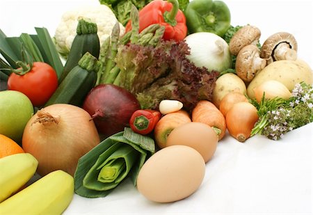 Various fruit and vegetables Stock Photo - Budget Royalty-Free & Subscription, Code: 400-04071266